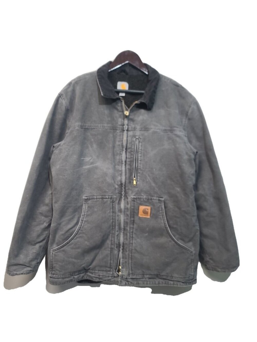 Carhartt C61 Sandstone Ridge Coat Jacket Size M Gray GUC